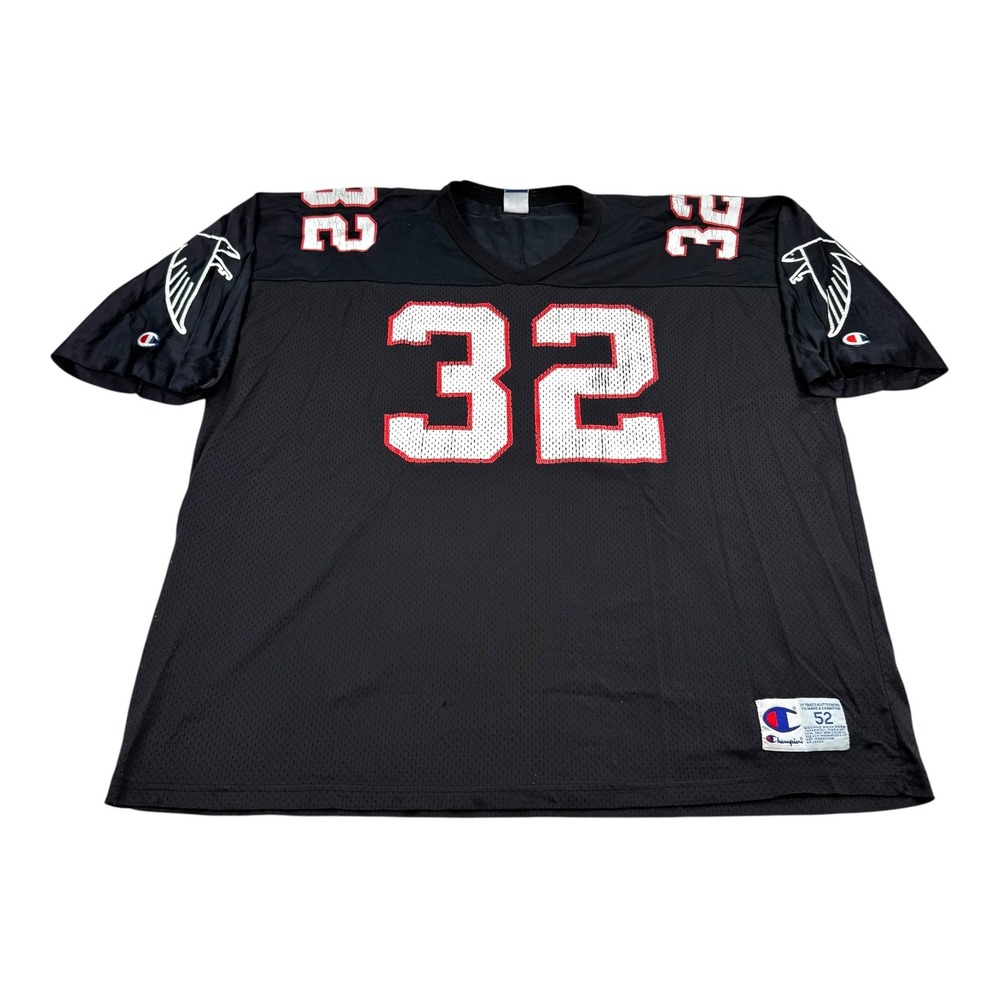 Vintage Atlanta Falcons Football Jersey Mens 2XL Black NFL Champion Anderson 32